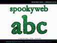 Spookyweb Green Lowercase Alpha