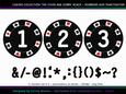 The Chips Are Down Black Numbers and Punctuation