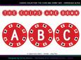 The Chips Are Down Red Uppercase Alpha