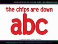 The Chips Are Down Lowercase Red Alpha
