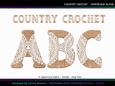 Country Crochet Uppercase Alpha