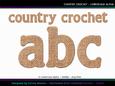 Country Crochet Lowercase Alpha