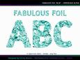 Fabulous Foil Blue Uppercase Alpha