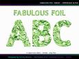 Fabulous Foil Green Uppercase Alpha