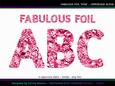 Fabulous Foil Pink Uppercase Alpha