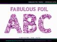 Fabulous Foil Purple Uppercase Alpha