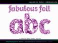 Fabulous Foil Purple Lowercase Alpha