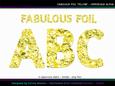 Fabulous Foil Yellow Uppercase Alpha