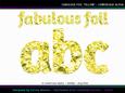 Fabulous Foil Yellow Lowercase Alpha