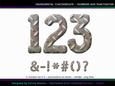 Cu4cu Grungemetal Checkerplate Numbers and Punctuation
