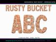 Cu4cu Grungemetal Rusty Bucket Uppercase Alpha