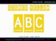 Cu4cu Signed Yellow Uppercase Alpha
