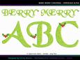 Berry Merry Christmas Uppercase Alpha