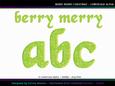 Berry Merry Christmas Lowercase Alpha