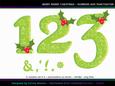 Berry Merry Christmas Numbers and Punctuation