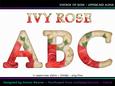 Cu4cu Vintage Ivy Rose Uppercase Alphabet