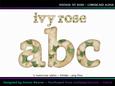 Cu4cu Vintage Ivy Rose Lowercase Alphabet