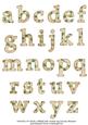 Vintage Ivy Rose Lowercase Alphabet Sheet