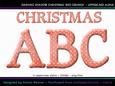 Dashing Shadow Christmas Grunge Uppercase Alphabet