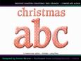 Dashing Shadow Christmas Grunge Lowercase Alphabet