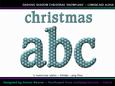 Dashing Shadow Christmas Snowflake Lowercase Alphabet
