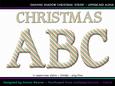 Dashing Shadow Christmas Stripe Uppercase Alphabet