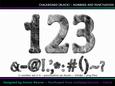 Cu4cu Chalkboard Black Numbers and Punctuation