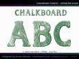 Cu4cu Chalkboard Green Uppercase Alphabet