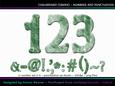 Cu4cu Chalkboard Green Numbers and Punctuation