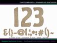 Crafty Corrugated Numbers and Punctuation Cu