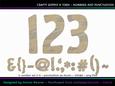 Crafty Ripped N Torn Numbers and Punctuation Cu