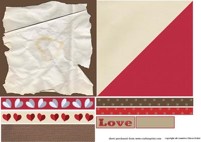 Basket with Hearts Embelishments