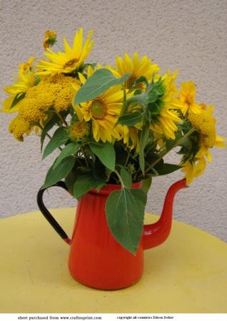 Vase with Yellow Flowers