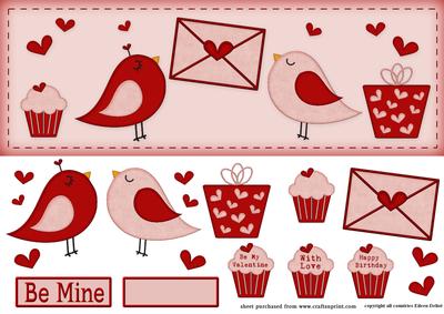 Valentine Bird Large Dl