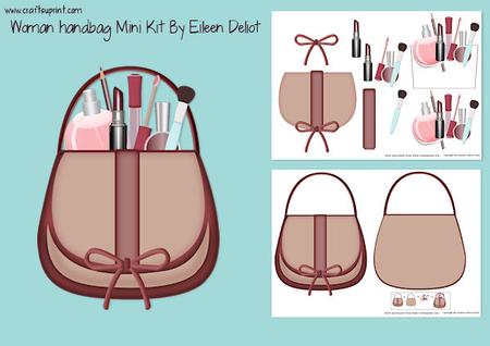Woman Handbag with Make Up