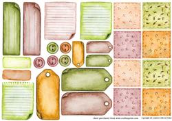 Collage Sheet with Tags
