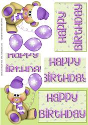 Birthday Bear with Baloon