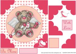 Valentine Bear Quick Card Topper