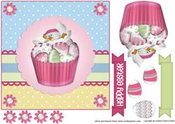 Easter Duck in Cupcake