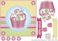 Easter Duck in Cupcake