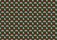 Christmas Kitten with Gift Background with Bells