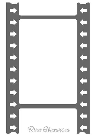 Film Strip Frame With Arrows