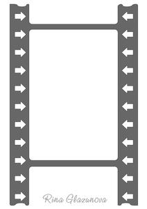 Film Strip Frame With Arrows