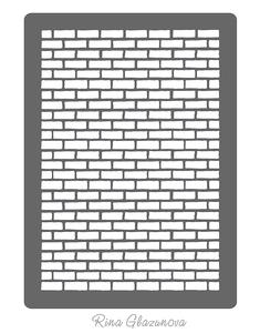 Brick Wall Stencil