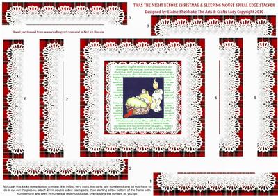 Twas the Night Before Christmas & Sleeping Mouse Spiral Edge