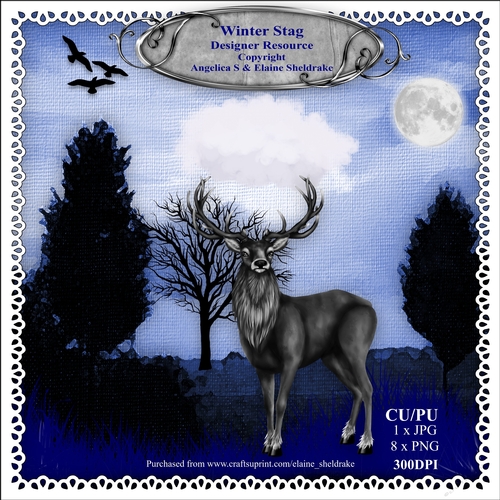 Winter Stag - Designer Resource Kit