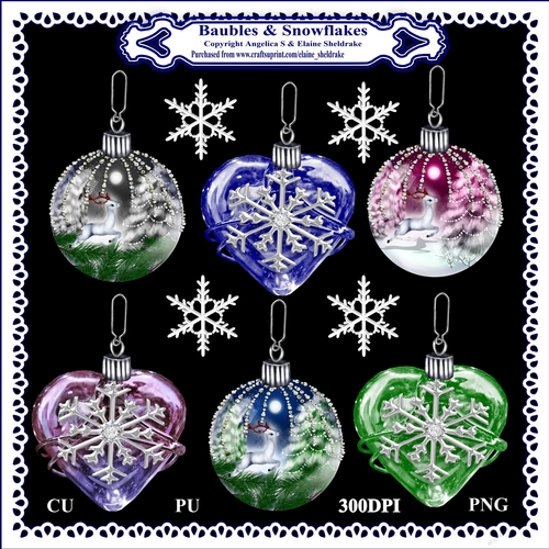 Baubles & Snowflakes - Designer Resource