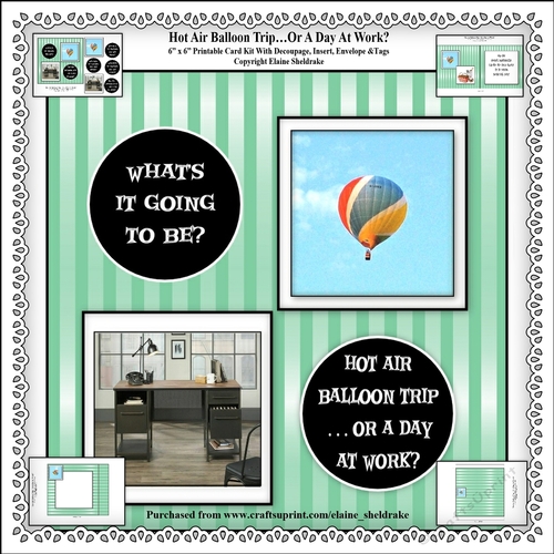 Go Sailing & Dine Out Or...6 x 6 Printable Card Kit