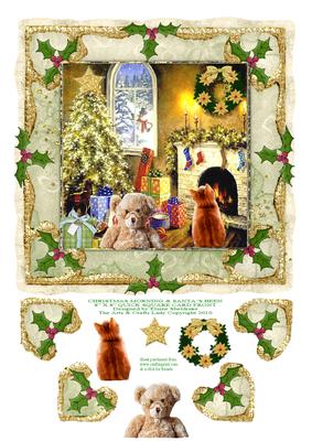 Christmas Day & Santa's Been 8" x 8" Quick Square Card