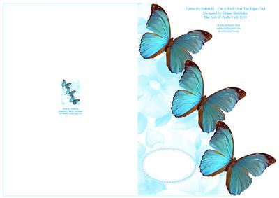 Flutter by Butterfly - Cut & Fold Over the Side Card